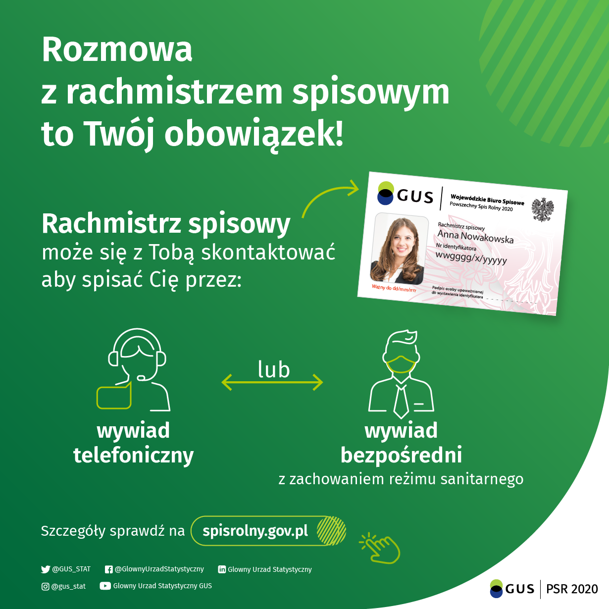 Rozmowa z rachmistrzem spisowym to Twój obowiązek