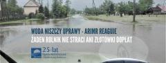Woda niszczy uprawy – ARiMR niezwłocznie reaguje