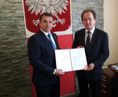 Promesa na dofinansowanie zakupu samochodu ratowniczo-gaśniczego dla OSP Śmiłowice