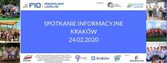 Działaj lokalnie. Fundusze dla NGO. KRAKÓW spotkanie 24.02.2020 r.