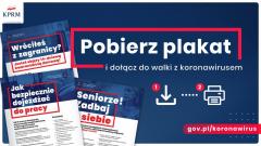 Połączmy siły i razem zwalczmy koronawirusa. Powieś plakat w swojej okolicy!