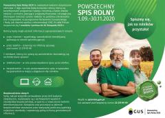 Powszechny Spis Rolny 1.09 - 30.11. 2020