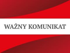 KOMUNIKAT BURMISTRZA