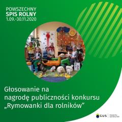 Zachęcamy do głosowania w konkursie „Rymowanki dla rolników”.