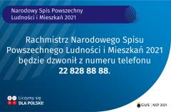 Numer telefonu rachmistrza spisowego